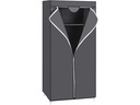 Songmics Stoffkleiderschrank mit Reissverschluss Grey