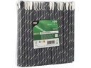 Papstar Strohhalm STRIPES 100 Stück, Schwarz/Weiss
