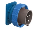 STEFFEN Palazzoli CEE Einbau-Stecker 2LPE 16 A 230 V 6 h vernickelt