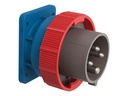STEFFEN Palazzoli CEE Einbau-Stecker 3LPE 16/4 400 V 6h vernickelt