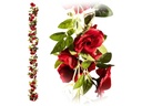 Dekomat AG Rosengirlande mit 60 Rosen 170 cm