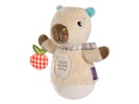 fehn Mini-Stehauf Capybara, Plüsch / Velours, Beige, 15 cm