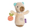 fehn Mini-Rassel Capybara Plüsch /Velours, Beige / Braun