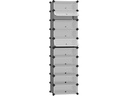 Songmics Schuhboxen mit 10 Ablagen 31 x 173 cm, Grau