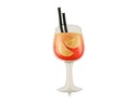 Partydeco Folienballon Drink Mehrfarbig