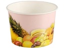 Papstar Eisbecher TO GO FRÜCHTE 200 Stück, Rosa