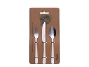 Sola Besteck-Set Basic Alpha, 3-teilig, poliert