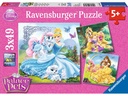 Ravensburger Belle + Cinderella + Rapunzel 3 x 49 Teile