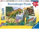 Ravensburger Puzzle Herrscher der Urzeit 3 x 49 Teile