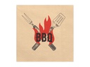 Partydeco Papierservietten Grill BBQ 33 cm x 33 cm