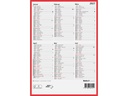Biella Tafelkalender Karton weiss/rot gelocht 2027