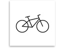 minink Tattoo Fahrrad Grösse: S (3.5 cm x 1.9 cm)