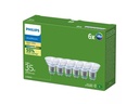 Philips LED GU10 Spots, 6er-Pack, 35 W, flimmerfrei, Warmweiss
