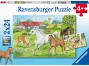 Ravensburger Puzzle Auf dem Pferdehof 2 x 24 Teile