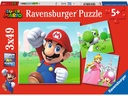 Ravensburger Puzzle Super Mario 3 x 49 Teile, mit Mini-Postern