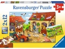 Ravensburger Puzzle Fleissig auf dem Bauernhof 2 x 12 Teile
