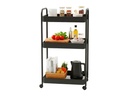 relaxdays Rollwagen Mesh mit 3 Ebenen 78 x 43 x 30 cm