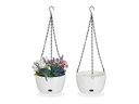 relaxdays Blumenampel M 2er Set 20.5 x 12 cm