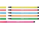 STABILO Pen 68 Fasermaler Neon Etui à 6
