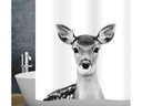 diaqua® Duschvorhang Bambi 240 x 180 cm, Schwarz/Weiss