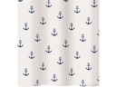 diaqua® Duschvorhang Anchor 240 x 180 cm, Blau/Weiss