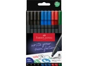 Faber-Castell Fineliner Grip Set Office 0.4 mm, 10 Stück, 4 Farben