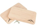 creanorm Schneidebrett FSC Erle 22 x 12 x 1.2 cm, Berge Motiv