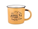 Grafik Werkstatt Vintage Becher Bergglück Camping Crew