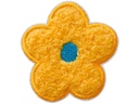 Mono-Quick Applikation Blume flauschig gelb | Mono-Quick 1 Stück