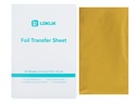 LOKLIK Folien-Transferbögen 10 x 15 cm, 50 Stück, Gold