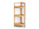 Zeller Present Eckregal Bamboo 3 Tablaren Braun