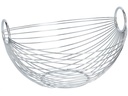 Zeller Present Früchtekorb Metall oval 1 Stück, Silber