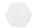Hama Bügelperlen Platten Midi- Sechseck Weiss