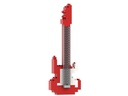 BRIXIES Bausteinmodell E-Gitarre Rot aus 115 Bausteinen