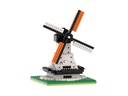 BRIXIES Bausteinmodell Grosse Windmühle aus 315 Bausteinen