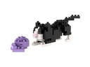 BRIXIES Bausteinmodell Spielende Katze aus 92 Bausteinen