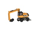 BRIXIES Bausteinmodell JCB Wheeled Excavator aus 268 Bausteinen
