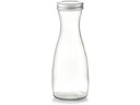 Zeller Present Glaskaraffe mit Metalld. 950 ml, Transparent