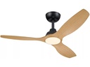 Philips Olas mit LED Schwarz Holzoptik 132 cm