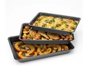 EASYmaxx Auflaufform-Set S/M/L Eckig, Schwarz