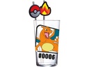Stor Pokémon Glas Tumbler mit Trinkhalmen Glurak 480 ml