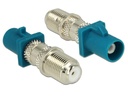 Delock Adapter F-Type/FAKRA Z Buchse (f) - FAKRA Z Stecker (m)