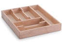 Zeller Present Besteckkasten Gummibaum Braun