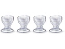 Zeller Present Eierbecher Spirale 4 Stück Silber