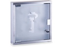 Zeller Present Schlüsselkasten Inox Glas Transparent/Silber