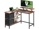 VASAGLE Tisch in L-Form Braun 115 x 105 x 89.5 cm