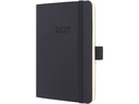 Sigel Wochenagenda Conceptum 2027 1W/2S, 9.3 x 14 cm Schwarz