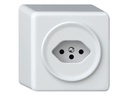Hager Steckdose ORIGIN AP-Steckdose 1xT13 QuickConnect ws