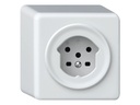 Hager Steckdose ORIGIN AP-Steckdose 1xT15 (10A/400 V) ws