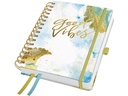 Jolie Wochenagenda Inspire Blätter/Blume, 2027, Blau/Grün/Gold
